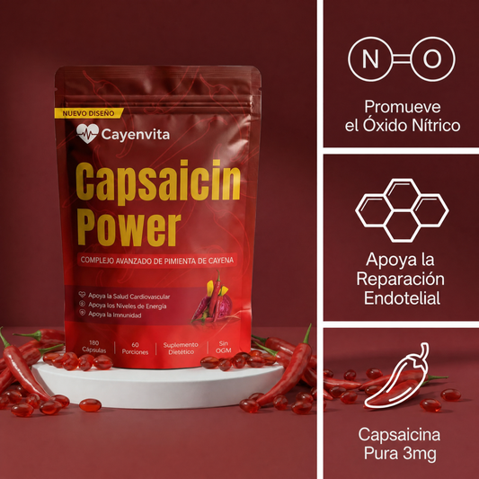 Cayenvita Capsaicin Power - Softgels de Pimienta de Cayena